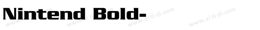 Nintend Bold字体转换